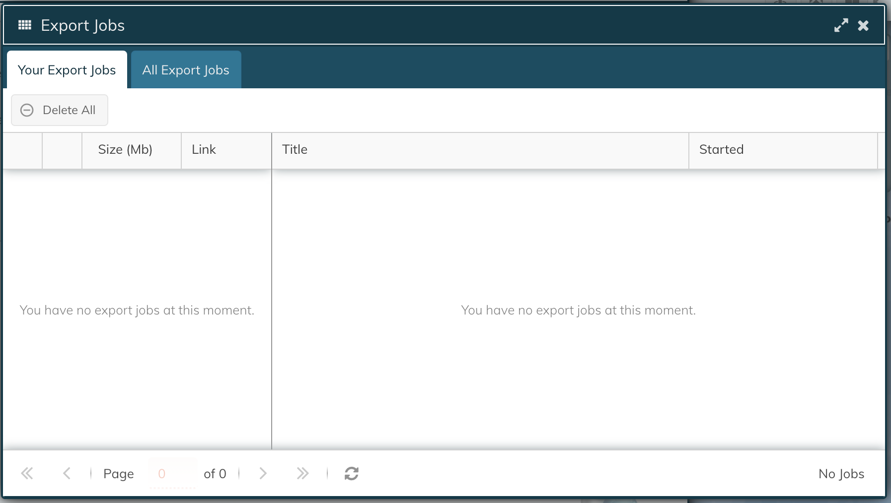 How to export data